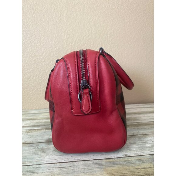 Coach Mini Bennett Satchel with Gingham Print F38948 Pre-owned - Picture 7 of 16